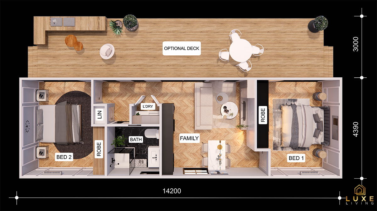 2-Bedroom Granny Flat